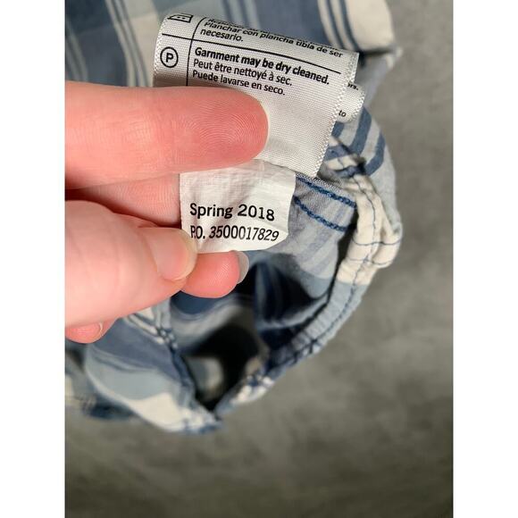 Carhartt Shirt Men's XL Blue Plaid Relaxed Fit Short Sleeve Button Up Collar - Picture 9 of 12